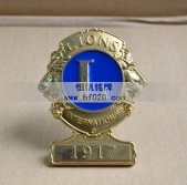 國際獅子會純金徽標,黃金徽章,黃金金銀定制