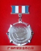 公司滿三年五年十年以上優秀員工純銀勛章,銀質紀念獎章制作