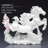 前程似錦馬純銀擺件