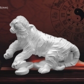 十二生肖虎純銀擺件、純銀十二生肖銀紀念品制品