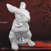 十二生肖兔純銀擺件、銀制品加工