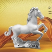馬到成功純銀擺件禮品定做、定制純銀禮品制作